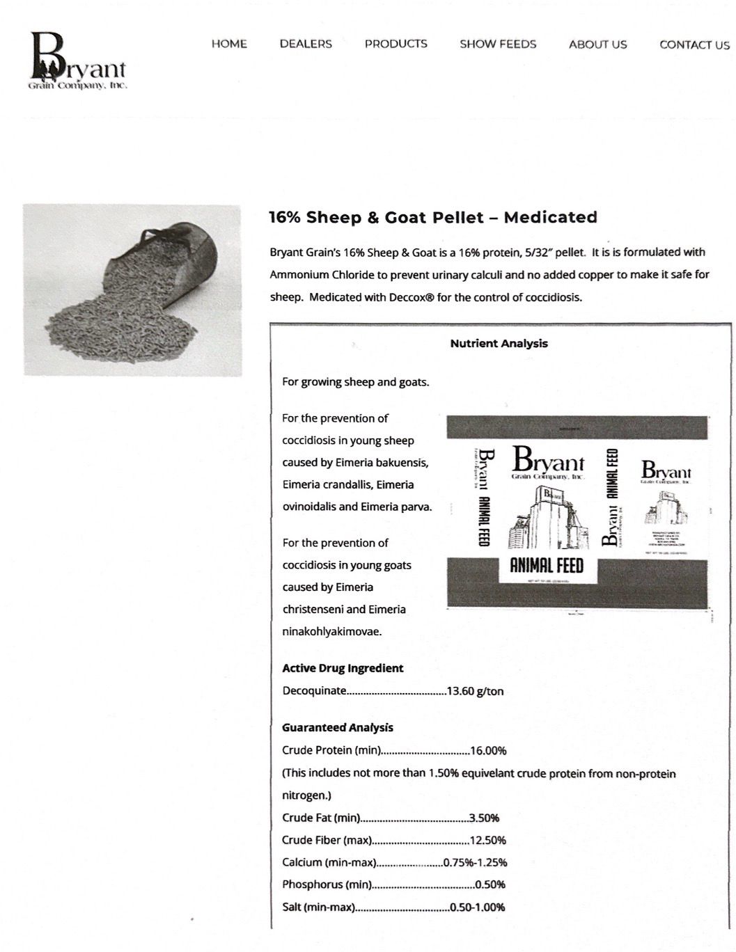 Bryant Sheep &amp; Goat 50lb