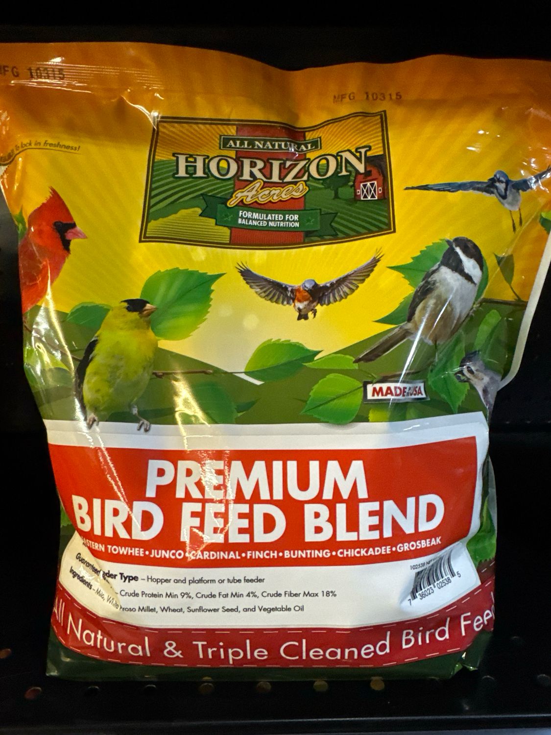 Horizon Acres  Premium Bird Feed 6lb