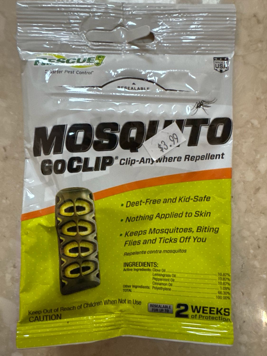 Rescue Mosquito GoClip 
