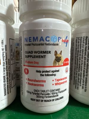 Nemacor Max4 Med Dog 2ct 