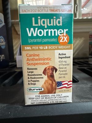 Durvet Liquid Wormer 2x 2oz