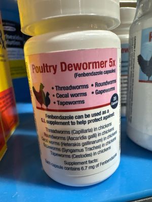 Poultry Dewormer 5x 20ct