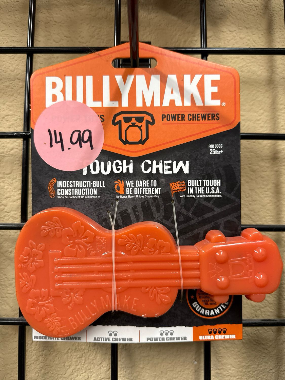 BullyMake Tough Chew Ukelele 
