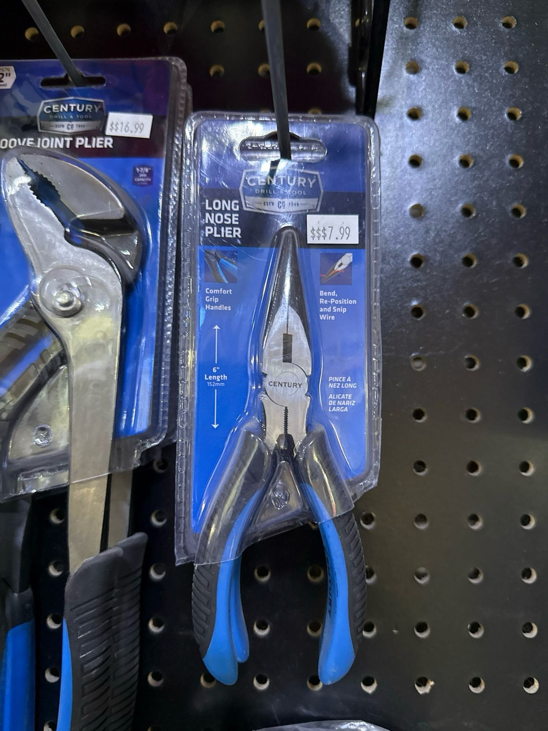 Century Long Nose Plier 6''