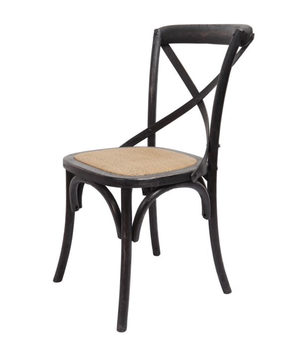 Brody x Back SIde Chair Black Wash