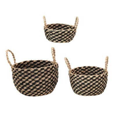 Round Seagrass Basket Large 8”