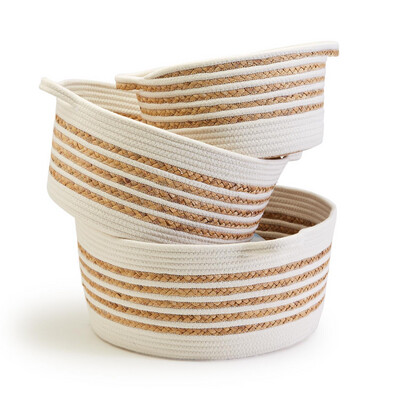 Spiral Cotton Rope Baskets