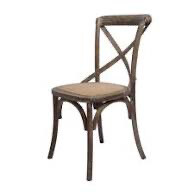 Brody X Back Side Chair Brown Wash