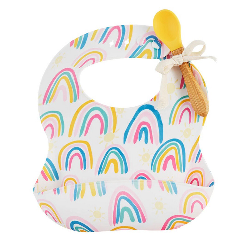 Rainbow Bib Spoon Set
