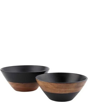 Black Wood Bowls