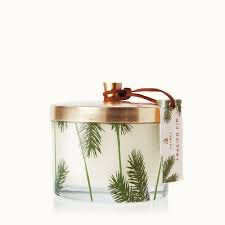 Thymes Frasier Fir Heritage 3-Wick Pine Needle Candle 