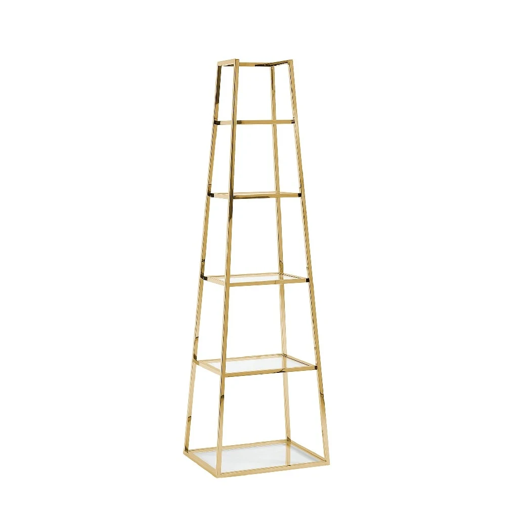 Stainless Steel Gold Etagere