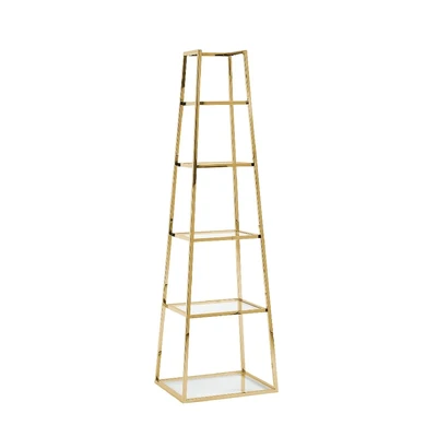 Stainless Steel Gold Etagere