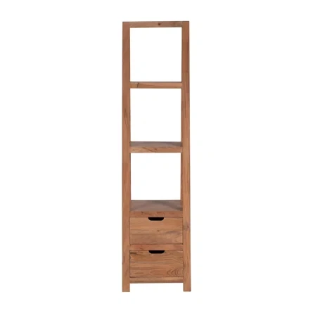 69'' Wooden Book Case w/ 2 drawes