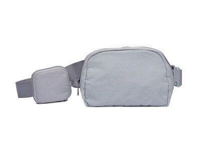 Gray Hydrobeltbag w Removeable Hydration Holster