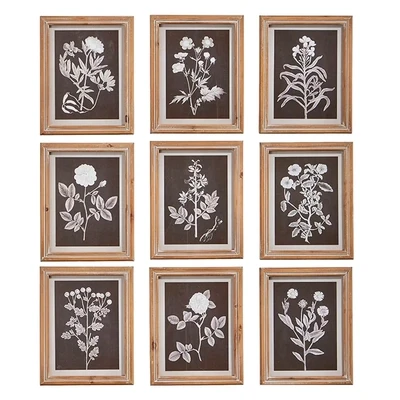 Botanical Floral Framed Print 10”