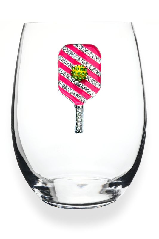 Queens Jewel Pickle Ball  Stemless