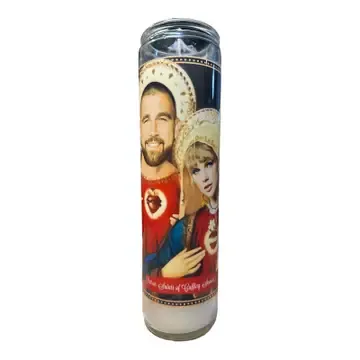 Taylor Swift and Travis Kelce Prayer Candle