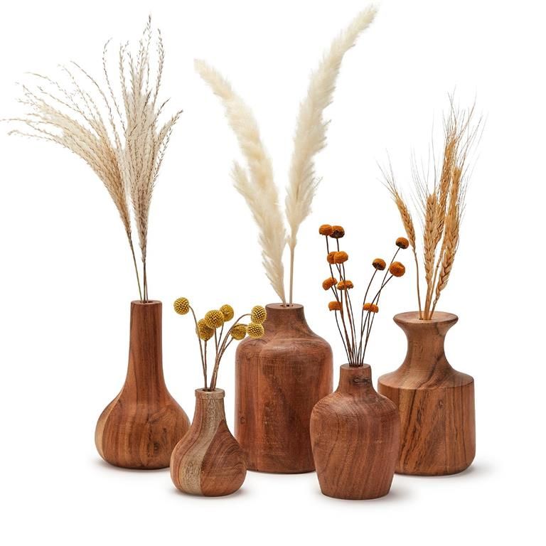 Wood Bud Vase