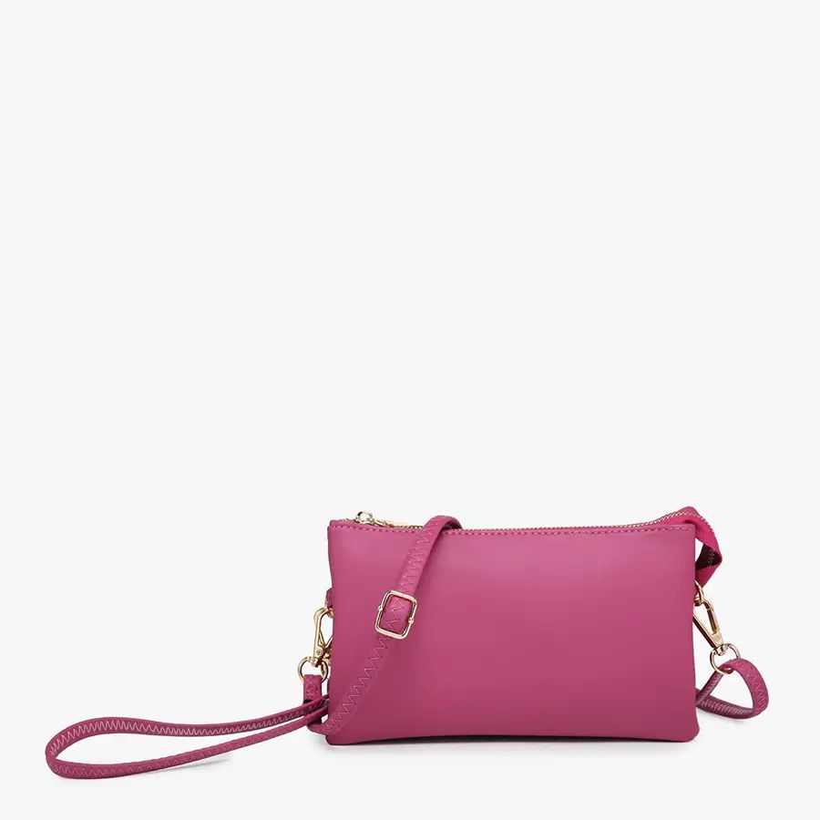 Riley Crossbody/Wristlet in Fuchsia