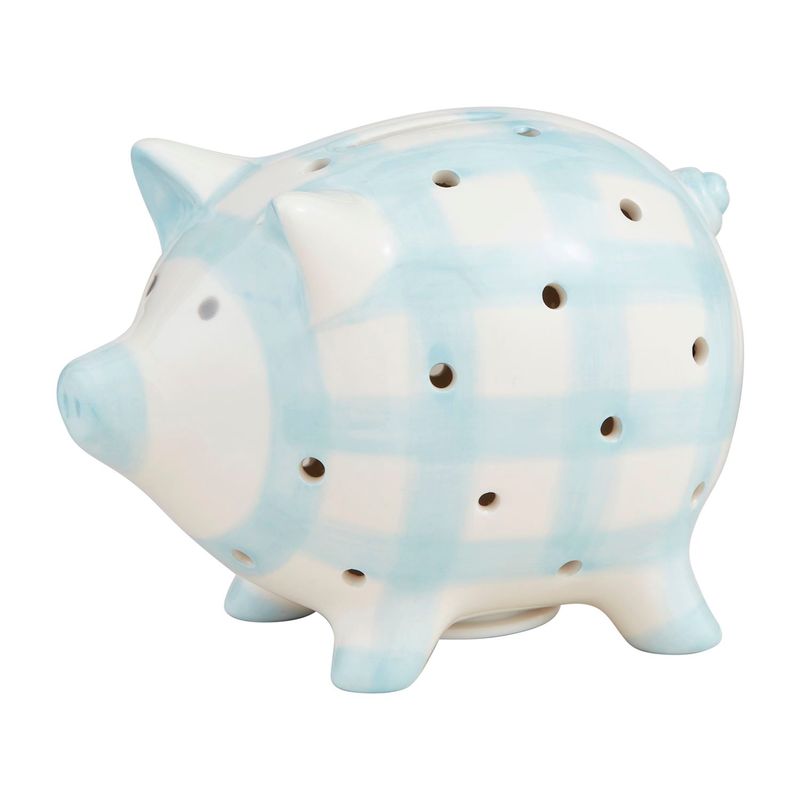 Blue Light up Piggy Bank