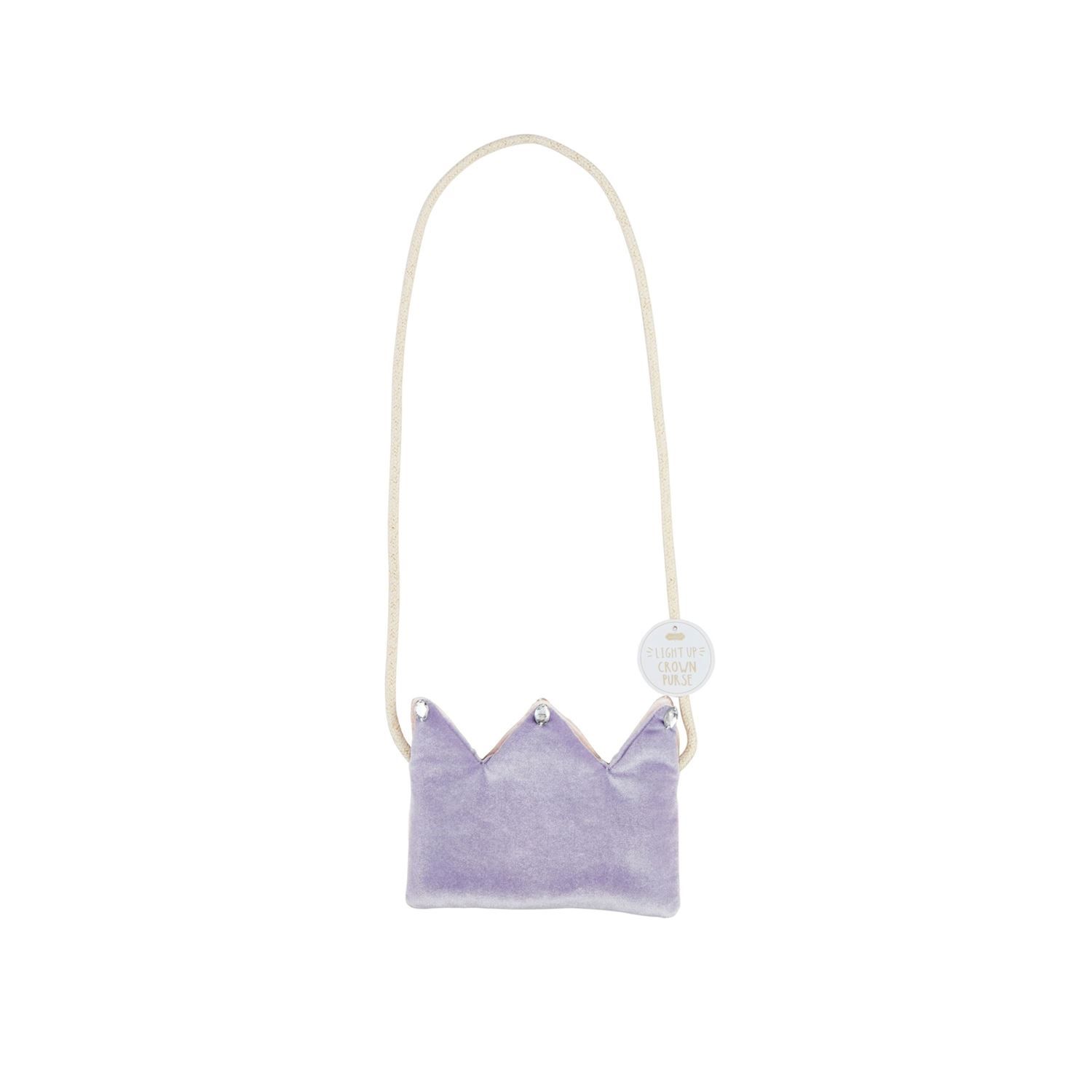 Purple Light Up Crown Purse
