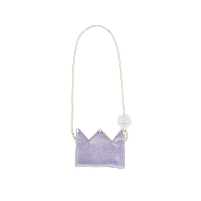 Purple Light Up Crown Purse
