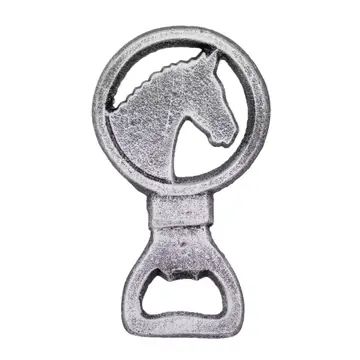 Horse Bottle Opener Antique Sliver 2.5x4.