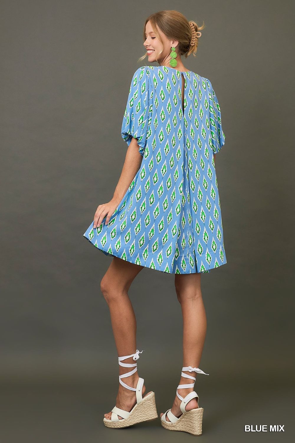 C4345 Blue Mix Dress