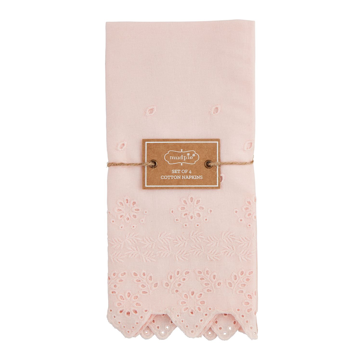Pink Eyelet Napkin