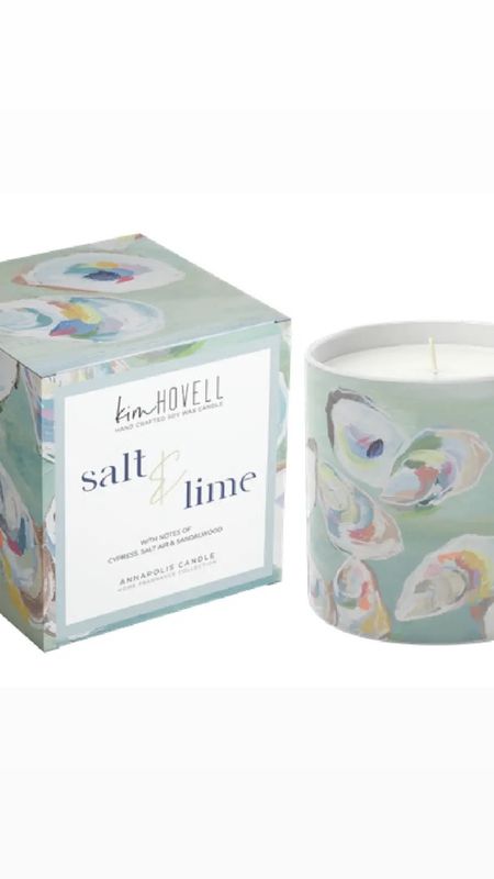 Kim Hovell Salt and Lime Oyster Boxed Candle