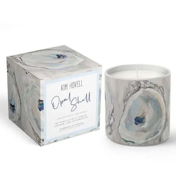 Kim Hovell Opal Shell Boxed Candle