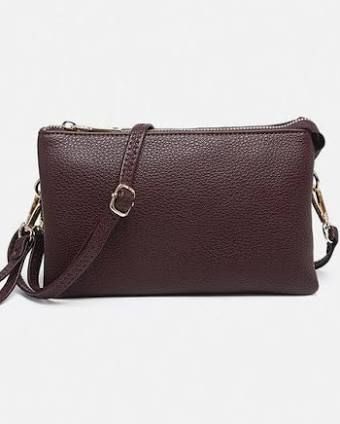 Riley Sangria Crossbody/wristlet