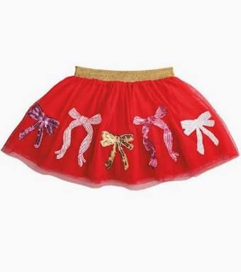 Red multi bow sequin tutu