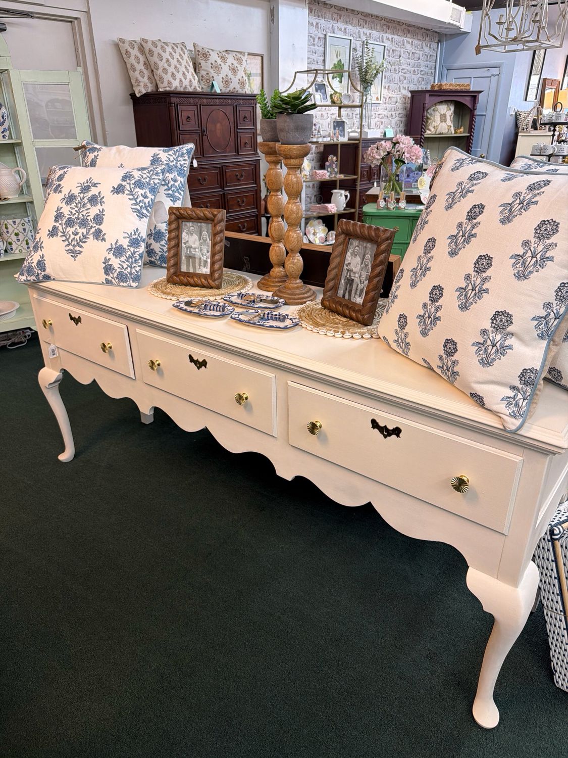 Vintage White Server  H34xL78xD21