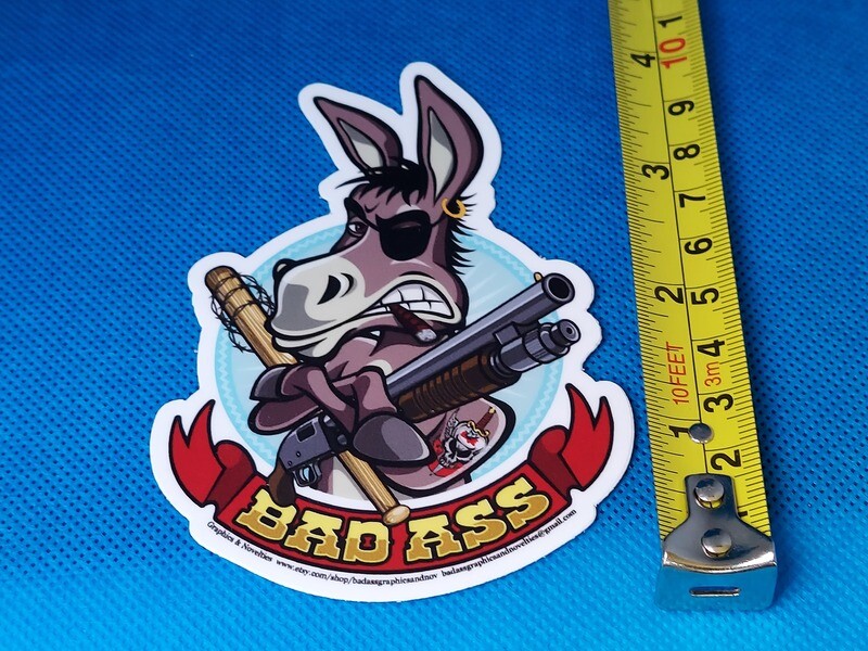 BAD ASS STICKER (die cut)