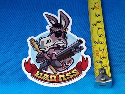 BAD ASS STICKER (die cut)