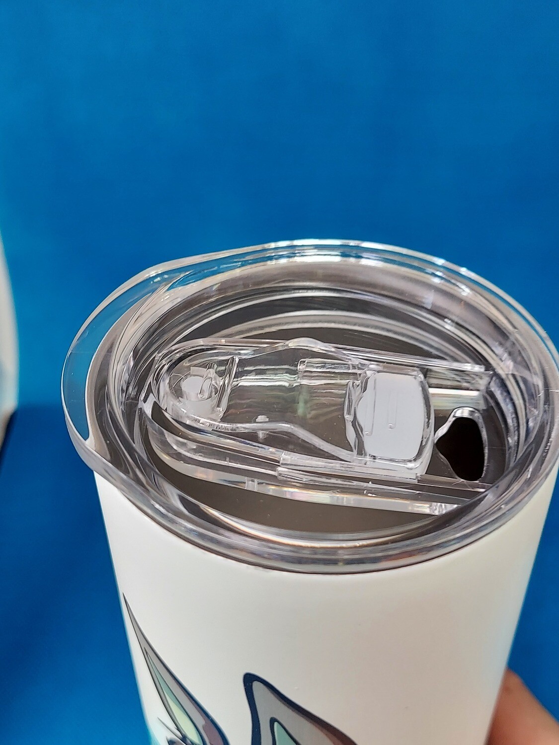 BAD ASS 20oz BLUE GLOW TUMBLER