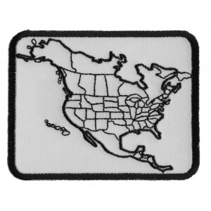 North America Color In Patch Small