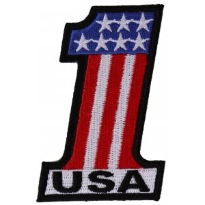 1 USA Patriotic Iron on Patch