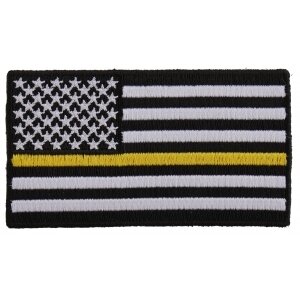 Subdued Yellow Stripe American Flag Patch