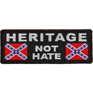 Heritage Not Hate Rebel Flag Patch