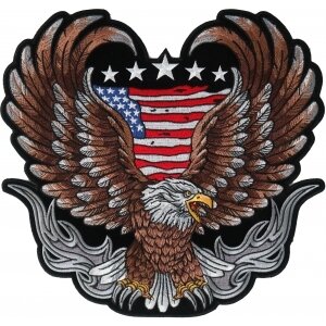 Biker Eagle Large Back Patch