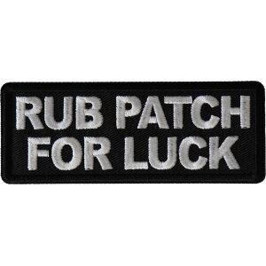 Rub Patch For Luck Patch
