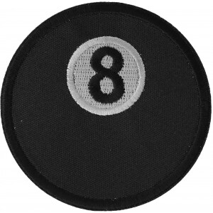 8 Ball Novelty Iron on Patch