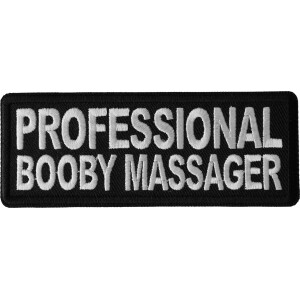 Professional Booby Massager Funny Iron on Patch
