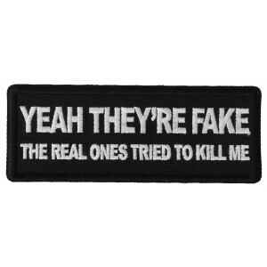 Yeah They&#39;re Fake The Real Ones Tried to Kill me Breast Cancer Patch