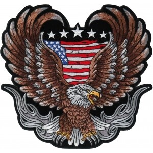 Biker Eagle Large Back Patch