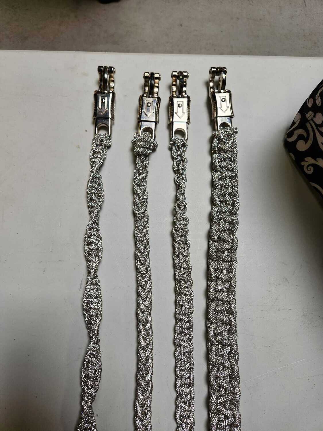 Gorgeous Rhinestone Motorcycle Get Back Whips 36 inches +