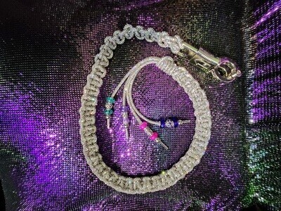 Gorgeous Rhinestone Motorcycle Get Back Whips 36 inches +
